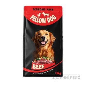 ФЕЛЛОУ ДОГ Beef 10кг телешко ЧЕРЕН